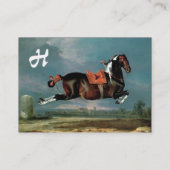 Het kweekmonogram van de Piebald Piebald Horse "Ce Visitekaartje (Achterkant)