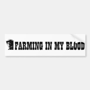 Het kweken in mijn bloed, cadeau voor een boer of  bumpersticker
