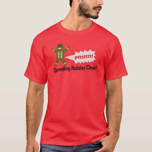 Het kweken van de kerst-T-shirt van Gingerbrood T-shirt (Voorkant)