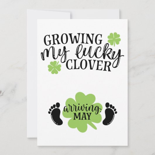 Het kweken van mijn Lucky Clover die aankomt kan p Kaart (Voorkant)