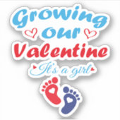 Het kweken van onze Valentijn Het is een nieuwe zw Sticker (Voorkant)