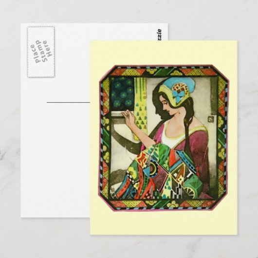 Het kwilter briefkaart (Voorkant / Achterkant)