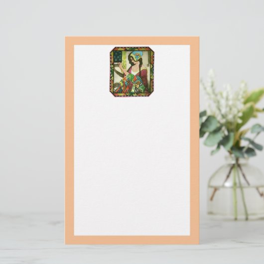 Het kwilter briefpapier (Staand voorkant)