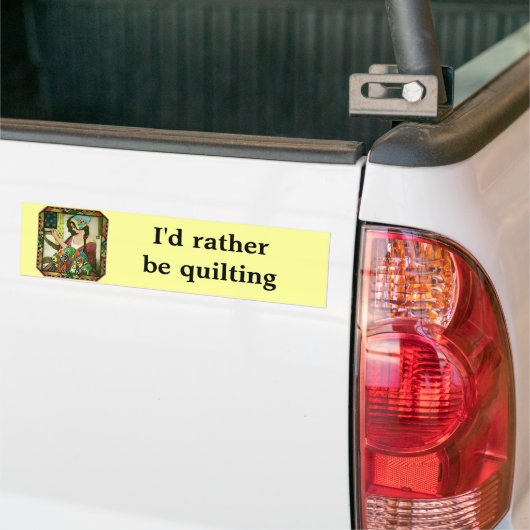 Het kwilter bumpersticker (Op Truck)