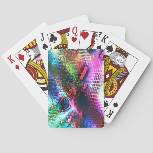 Het laatste afbeelding recyclen, de textuur kleurd pokerkaarten (Achterkant)