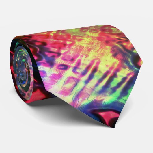 Het laatste afbeelding recyclen, de textuur kleurd stropdas (Opgerold)