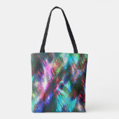 Het laatste afbeelding recyclen, de textuur kleurd tote bag (Achterkant)