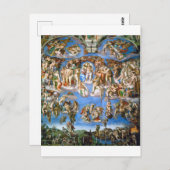 Het laatste arrest Michelangelo, 1536-1541 Briefkaart (Voorkant / Achterkant)