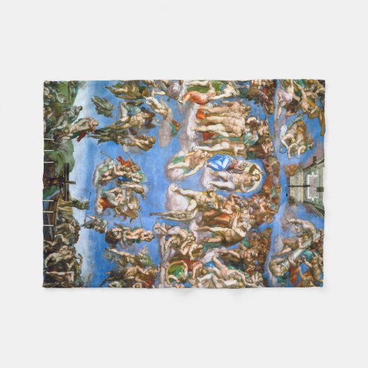 Het laatste arrest Michelangelo, 1536-1541 Fleece Deken (Voorkant (Horizontaal))