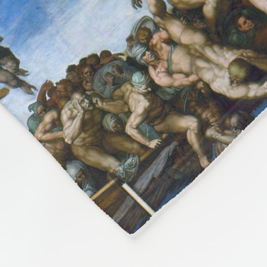 Het laatste arrest Michelangelo, 1536-1541 Fleece Deken (Hoek)