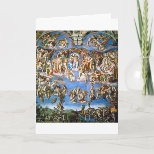 Het laatste arrest, Michelangelo, 1536-1541 Kaart (Voorkant)