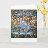 Het laatste arrest, Michelangelo, 1536-1541 Kaart (Gele Bloem)