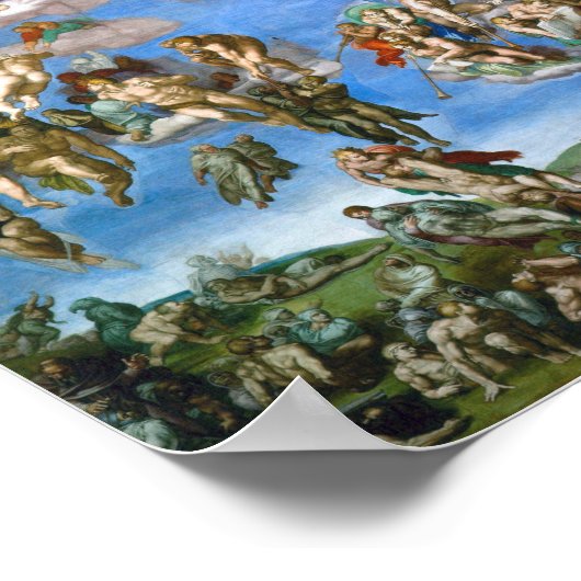 Het laatste arrest Michelangelo, 1536-1541 Poster (Hoek)