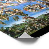 Het laatste arrest Michelangelo, 1536-1541 Poster (Hoek)