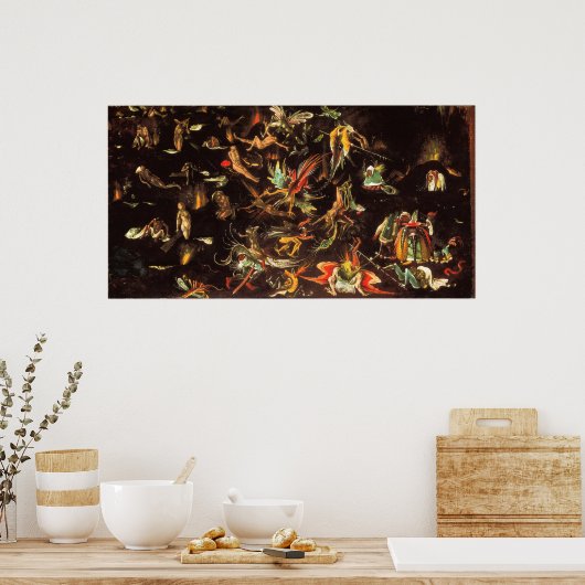 Het laatste arrest van Hieronymus Bosch Poster (Keuken)