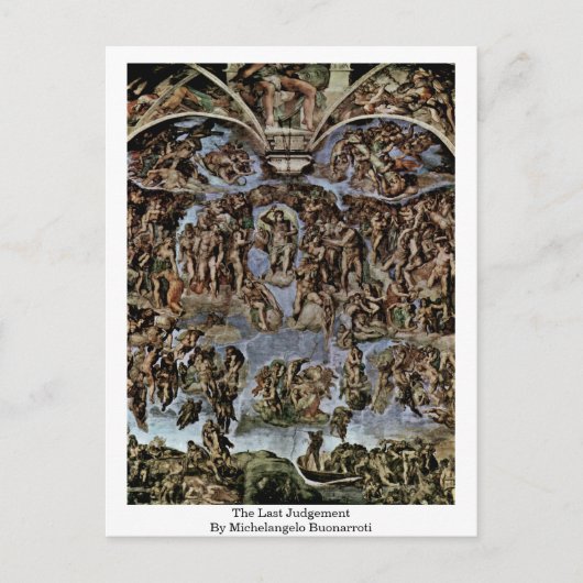 Het laatste arrest van Michelangelo Buonarroti Briefkaart (Voorkant)