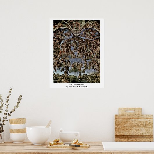 Het laatste arrest van Michelangelo Buonarroti Poster (Keuken)