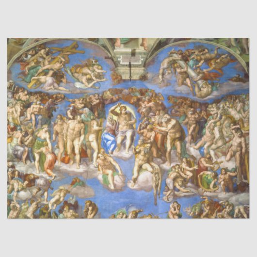Het laatste arrest van Michelangelo, Sistine Chape Tissuepapier (Voorkant)