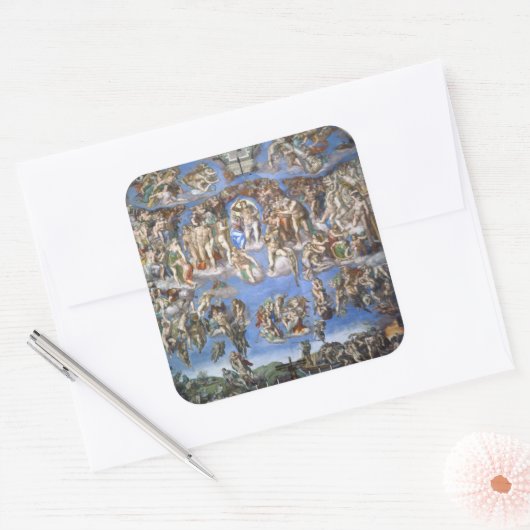 Het laatste arrest vierkante sticker (Envelop)