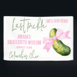 Het Laatste Augurkje Dat Ze Zal Kietelen Bachelore Spandoek<br><div class="desc">Het is het laatste augurkje dat ze zal kietelen!  Deze unieke coquette augurk thema Bachelorette Party banner is een perfecte aanvulling op je evenement!</div>