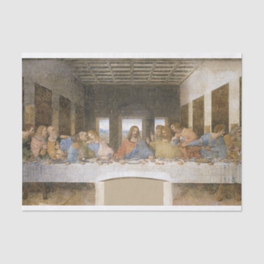 Het Laatste Avondmaal, 1494-1498 door Leonardo da Tissuepapier (Voorkant)