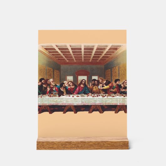 Het Laatste Avondmaal Acryl Bord (Voorkant)