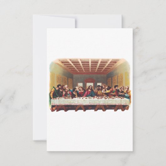 Het Laatste Avondmaal Bedankkaart (Voorkant)