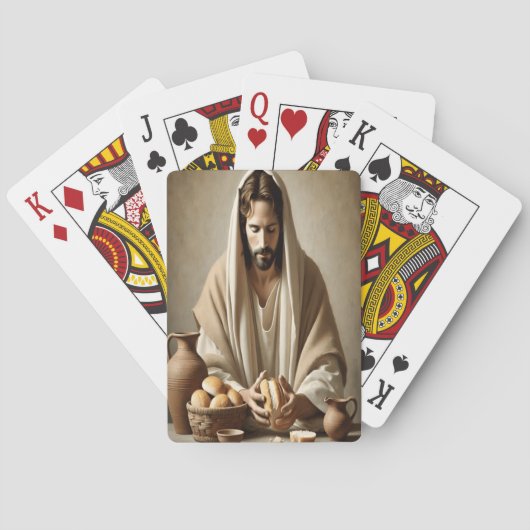 Het Laatste Avondmaal: Brood gebroken Pokerkaarten (Achterkant)
