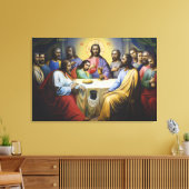 Het Laatste Avondmaal Canvas Afdruk (Insitu (Woonkamer))