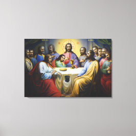 Het Laatste Avondmaal Canvas Afdruk