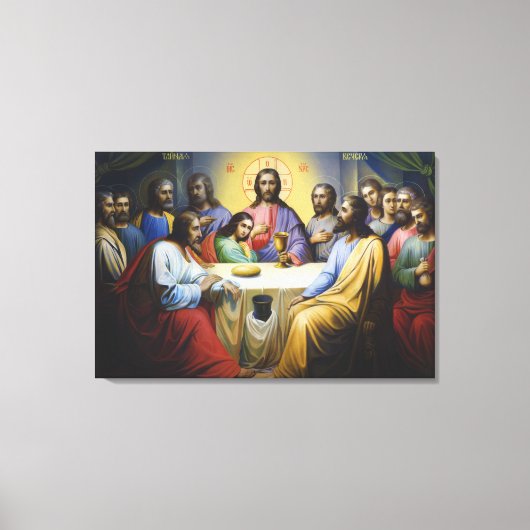 Het Laatste Avondmaal Canvas Afdruk (Voorkant)