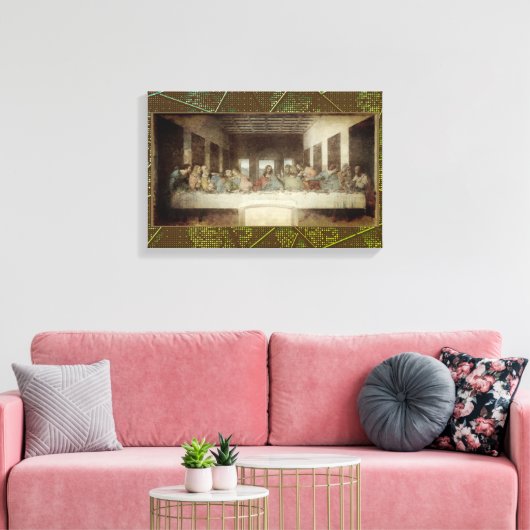 Het Laatste Avondmaal Canvasprint Canvas Afdruk (Insitu (Woonkamer))