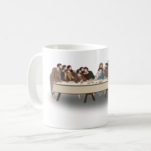 Het Laatste Avondmaal – Christelijk Pasen Koffiemok (Voorkant links)