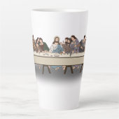 Het Laatste Avondmaal – Christelijk Pasen Latte Mok (Voorkant)