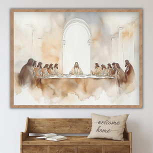 Het Laatste Avondmaal, Christelijke Wanddecoratie, Poster