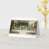 Het laatste Avondmaal door Leonardo da Vinci c. Kaart (Gele Bloem)