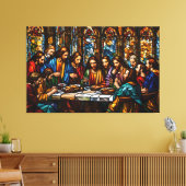 Het Laatste Avondmaal: Een Meesterwerk van het Gel Canvas Afdruk (Insitu (Woonkamer))