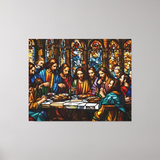 Het Laatste Avondmaal: Een Meesterwerk van het Gel Canvas Afdruk (Voorkant)