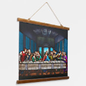 Het Laatste Avondmaal Hout Topped Wandtapijt Hangend Wandkleed (Gebogen)