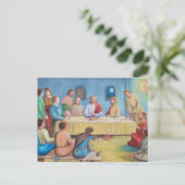 Het Laatste Avondmaal: Jezus en de Discipelen Briefkaart (Staand voorkant)