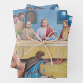 Het Laatste Avondmaal: Jezus en de Discipelen Inpakpapier Vel (In situ)