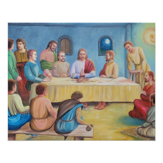 Het Laatste Avondmaal: Jezus en de Discipelen Perfect Poster (Voorkant)