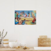 Het Laatste Avondmaal: Jezus en de Discipelen Poster (Keuken)