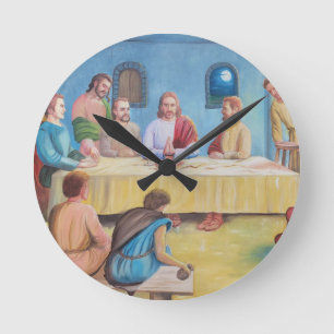 Het Laatste Avondmaal: Jezus en de Discipelen Ronde Klok