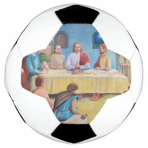 Het Laatste Avondmaal: Jezus en de Discipelen Voetbal