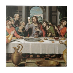 Het Laatste Avondmaal Juan de Juanes Tegeltje