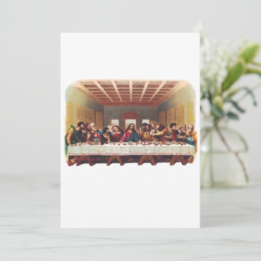 Het Laatste Avondmaal Kaart (Staand voorkant)