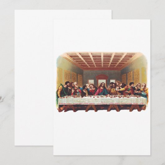 Het Laatste Avondmaal Kaart (Voorkant / Achterkant)