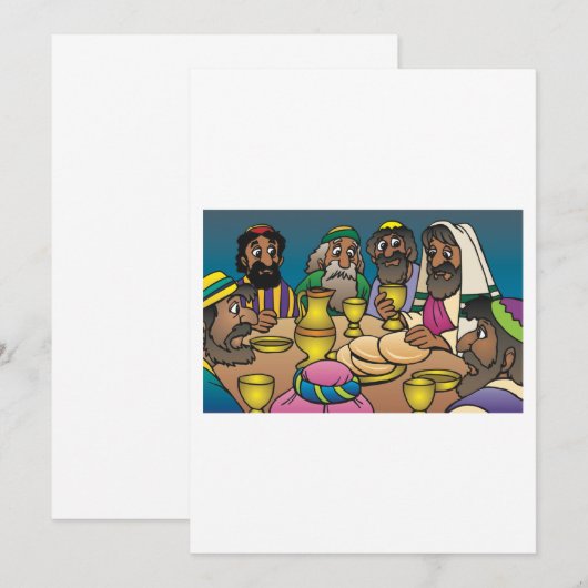 Het Laatste Avondmaal Kaart (Voorkant / Achterkant)