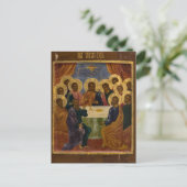 Het Laatste Avondmaal Orthodoxe Christelijke Icoon Briefkaart (Staand voorkant)